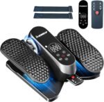 Under Desk Elliptical Machine, Leg Exercise Machine with Monitor, Remote Control and 12 Adjustable Speeds Quiet Ellipse Leg Exerciser for Seniors, Electric Seated Pedal Exerciser for Home Office - Image 2