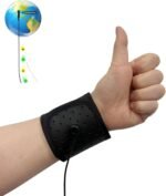 Upgraded Grounding Wrist Strap, Black Therapy Wristband Improves Sleep Reduces Pain and Inflammation, Increases Energy Grounded Bracelet 12.5"x3.3" - Image 2