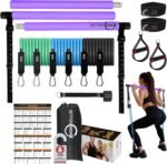 Upgraded Pilates Bar Kit – 39” Adjustable Exercise Equipment for Men, Women with 6X 20, 30, 40 lbs Resistance Bands with Adjustment Buckle – Pilates Equipment for Home Workouts for All Fitness Levels - Image 2