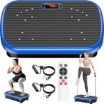 Vibration Plate Exercise Machine Weight Loss, Whole Body Vibration Plate for Lymphatic Drainage, 180 Adjustable Speeds Vibrating Plate Fitness Platform for Women Men - Image 2