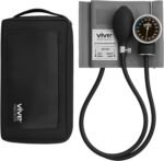 Vive Precision Manual Blood Pressure Cuff - Aneroid Sphygmomanometer with Case - BP Kit Monitor for Adults, Nurses - One Hand, One Tube Upper Arm Cuff Machine - BPM Meter Device for Professionals - Image 2