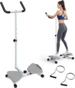 Waist Twisting Machine & Ab Twister Machine - 300 lbs Noiseless Waist Twister Board for Core Exercise, Home Gym Fitness Equipment with Resistance Bands (Women/Men) - Image 2