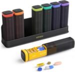 Weekly Pill Organizer 3X a Day, Detachable Pill Box 7 Day, Large 3 Times Daily Pill Case, Travel Pill Container Holder, Week Medication Dispenser Pillbox for Vitamin Supplement Medicine, Black - Image 2