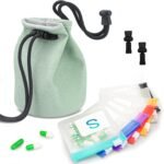 Weekly Travel Pill Organizer Pouch - Full Privacy Protection & Slim Reusable Design | Zippered BPA-Free Compartments, Color-Coded Medicine Storage | Fits Carry-Ons, Totes, Backpacks - Image 2