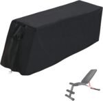 Weight Bench Cover - Exercise Workout Bench Cover Waterproof Protective Covers for Sit-Up Board - 55"L×18"W×16"H, Black - Image 2