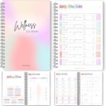 Wellness Journal - 90 Day Health, Fitness, Gratitude, Mindfullness, Wellbeing, Habit, Goals, Diet & Food Tracker - A5 (Pastel Rainbow) - Image 2