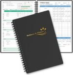 Wellness Planner & Fitness Log - Daily Diet & Health Journal with Weight Loss, Wellness Journal Notebook for Tracking Fitness, Sleep, Nutrition, Meal, Habits, A5(5.8 x 8.6 inch) (Black Golden) - Image 2