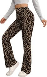 Women's Flare Legleggings High Waist Tummy Control Yoga Pants - No Front Seam Bootcut Workout Pants for Pilates & Casual Wear - Image 2