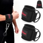 Wrist Straps for Cable Machines Wrist Cuffs for Men Woman Neoprene Padded Straps for Gym Strength Training Equipment - Image 2