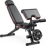 XDDIAS Workout Bench, Adjustable Weight Bench with Leg Extension and Leg Curl, Extended Headrest, 900LBS Preacher Curl Bench Incline Decline Flat Workout Bench for Home Gym Full Body Exercise - Image 2