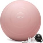 YOTTOY Anti-Burst Exercise Ball for Working Out, Yoga & Pregnancy, Extra Thick Workout Ball for Physical Therapy & Fitness - Image 2