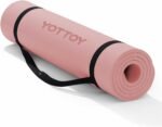 YOTTOY Yoga Mat，Extra Thick Yoga Mat (1/2inch),Professional TPE Exercise Mat,Non-Slip Workout Mat for Yoga, Pilates, Fitness, Barefoot Workouts, Home Gym Studio with Strap - Image 2