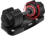 Yes4All 25/55LB Single/Pair Adjustable Dumbbells Weights, 5 in 1 Free Weights Dumbbell with One Second Dial Handle for Different Workout Levels - Image 2