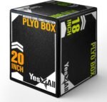 Yes4All 3-in-1 Soft-Padded Plyo Box With Wooden Core, Non-Slip Multi-Use Cushioned Plyometric Jump Box with Vinyl Cover for Jumping, Conditioning, Strength Training - 20x18x16 Inches - Image 2