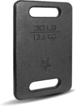 Yes4All Cast Iron Rucking Weight for Backpack, Training Weight Plate with Ergonomic Rounded Handle, Protective Glossy Finish for Weighted Walking, Hiking, Rucking, Resistance Workout, 10 LB - Image 2