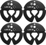 Yes4All Fractional Weight Plates Set, Available In Steel And Rubber, Set of 2/4/6 Plates in 1.25LB, 2.5LB, or 5LB Sizes, Micro Change Plates for Dumbbell and Olympic Barbell Weightlifting - Image 2