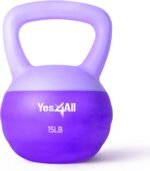 Yes4All Soft Kettlebell, PVC Kettlebells Exercise Weights & Color-Coded Strength Training Kettlebells with 4 Options (5,10,15,20lb), Gentle Hand Weights for Women at Home - Image 2