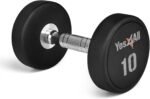 Yes4All Urethane Dumbbell with Anti-Slip Knurled Handle 5-50 LB for Muscle Building - Sold Individually - Image 2