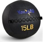 Yes4All Wall Ball, Soft Leather Weighted Iron Sand Ball for Dynamic Multifunctional Exercise, 6 LB - 30 LB - Image 2