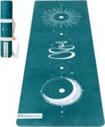 Yoga Mat With Strap 5mm Non Slip Suede & TPE - Eco-Friendly Fitness & Exercise Mat for Home Gym, Pilates, Hot Yoga, and Meditation - Lightweight Durable 72 x 24 inch Workout Mat for Women, Men - Image 2
