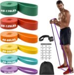 Zacro Resistance Bands, 6 Resistance Levels Pull Up Assistance Bands, Exercise Bands for Men&Women, Heavy Duty Resistance Band Set with Door Anchor, for Working Out, Muscle Training, Physical Therapy - Image 2