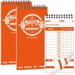 gisgfim 3 Pcs Fitness Journal for Men Women Workout Lifting Log Book Planner 4x8 Inch 70 Sheet/Pad Workout Notebook to Track Weight Loss Exercise Training Notebook Planner for Bodybuilding Gym - Image 2