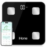 iHome Digital Bluetooth Smart Scale for Body Weight, Weight Scale, Including BMI, Body Fat, Muscle Mass, Batteries Included (Black Smart Bluetooth) - Image 2