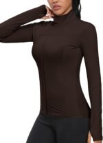 GYM RAINBOW Workout Jackets for Women, Full Zip Slim Fit Lightweight Athletic Running Sports Track Jacket with Pockets - Image 3