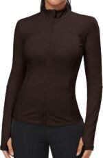 GYM RAINBOW Workout Jackets for Women, Full Zip Slim Fit Lightweight Athletic Running Sports Track Jacket with Pockets - Image 4