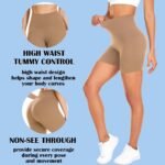 FULLSOFT High Waisted Biker Shorts for Women-5" Tummy Control Fitness Athletic Workout Running Yoga Gym Shorts - Image 6