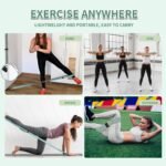 9 PCS Fabric Resistance Bands Set for Working Out, Non-Slip Exercise Booty Bands for Women & Men Leg and Glutes with Hair Ties and Tape Measure - for Home Gym Workout, Yoga, Pilates - Image 7
