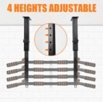 Height Adjustable Pull Up Bar, Heavy Duty Pull Up Bar, BarMount, Ceiling Mount, StrengthTraining Equipment for Home, Gym, Strength Training(Maximum (Ceiling mounted) - Image 3