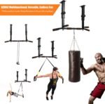 Height Adjustable Pull Up Bar, Heavy Duty Pull Up Bar, BarMount, Ceiling Mount, StrengthTraining Equipment for Home, Gym, Strength Training(Maximum (Ceiling mounted) - Image 6