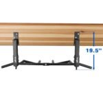 Yes4All Heavy Duty Wall Mounted Pull Up Bar – Multi-Grip Ceiling/Joist Mount Chin-Up Bar for Home Gym Strength Training, 300 lb Capacity, 5 Grip, Steel, Joist Mount, Black - Image 3