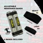 RipStick, Workout Equipment for Joint Rehab, Shoulder and Resistance Training, Muscle Building and Core Workout Equipment with 6 Adjustable Resistance Bands - Image 4