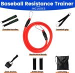 Baseball Resistance Trainer,Training Aid for Baseball Softball Pitchers,Interchangeable Grips to Build Arm Strength,Arm Bands for Baseball Players,Baseball Throwing Trainer,Great to Warm-Up - Image 3