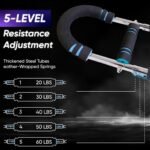 Twister Arm Trainer 20-60 / 40-100 / 90-130 lbs – Chest Workout Equipment & Forearm Strengthener – Home Workout Equipment with Video Program, 21 Day Challenge, Resistance Band & Carry Bag - Image 5