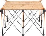 Bora Centipede 30in Folding Work Table Set - No Assembly 9-Strut Collapsible Table 3500lb Weight Limit - 4x4ft Mobile Work Station with Storage Bag, Foldable Work Bench Table - CK9S, Orange/Black - Image 7
