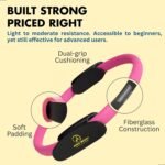 ProBody Pilates Ring Set with 14-Inch Magic Circle Ring, 9-Inch Exercise Ball, 5 Resistance Bands, Pump, Training Guides, & Storage Bag for Core Strength, Balance, Stability Training - Image 5