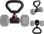 Jayflex Hyperbell Dumbbell Converter - Convert Dumbbells to Barbell Set and Kettlebell for Home Fitness - Adjustable & Up to 200 lb Capacity Weight Barbell for Weight Lifting - Image 2