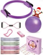 Pilates Equipment - 10-in-1 Pilates Ring and Ball Set | Home Pilates Essentials Kit for Women & Accessories for at Home Workouts to Tone, Strengthen, Balance & Improve Flexibility - Image 2