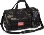 Tactical Gym Bag for Men, 40L Large Capacity Duffle Bags with Shoes Compartment, Sports Bag with wet compartment, Multi-functional Weekend Bags Suitable for Travel, Camping,hiking - Image 2