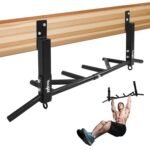 Yes4All Heavy Duty Wall Mounted Pull Up Bar – Multi-Grip Ceiling/Joist Mount Chin-Up Bar for Home Gym Strength Training, 300 lb Capacity, 5 Grip, Steel, Joist Mount, Black - Image 2