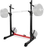 Yes4All Squat Rack for Home Gym, Adjustable Barbell Stand Rack, Multi-Function Weight Lifting, Dip Bar Station, Bench Press Rack Stand, Weight Plate Storage - Capacity Up to 600LBS - Image 2